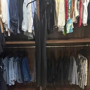 Elegant Black Womens midi dress